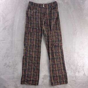 I.AM.GIA Dante Pants Womens Size‎ Small Multicolor Plaid Straight Leg Y2K